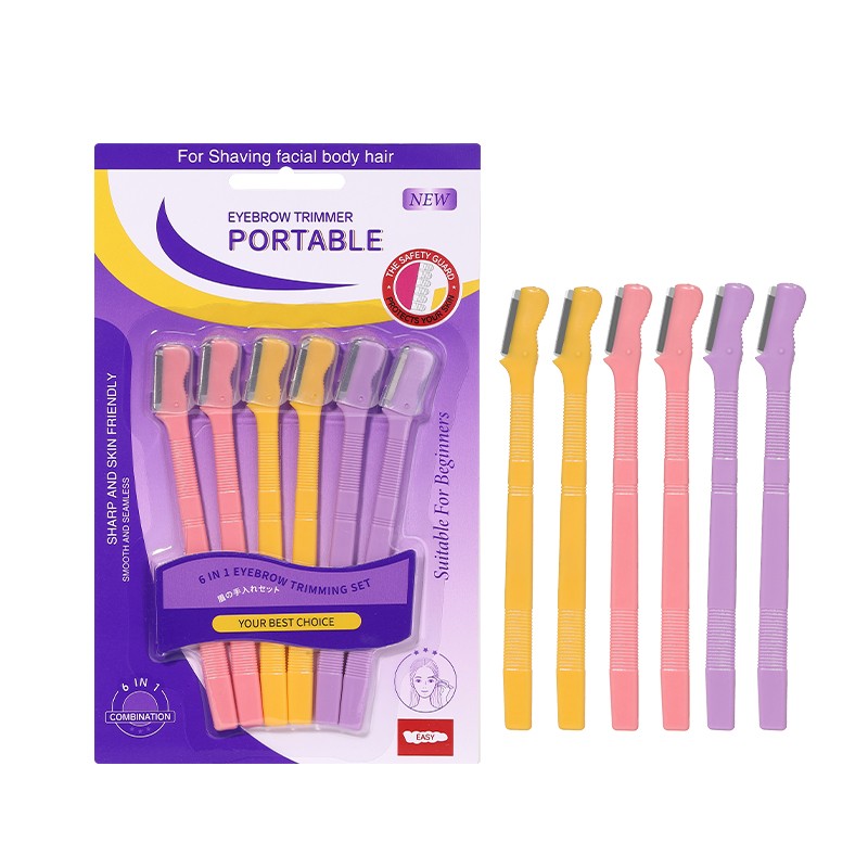 LMLTOP 6pcs Stainless Steel Macro Protective Net Blade Sharp Facial Hair Removal Eyebrow Razors Trimmer Set UU04 Shaving Razor LMLTOP 6pcs Stainless Steel Macro Protective Net Blade Sharp Facial Hair Removal Eyebrow Razors Trimmer Set UU04 Shaving Razor