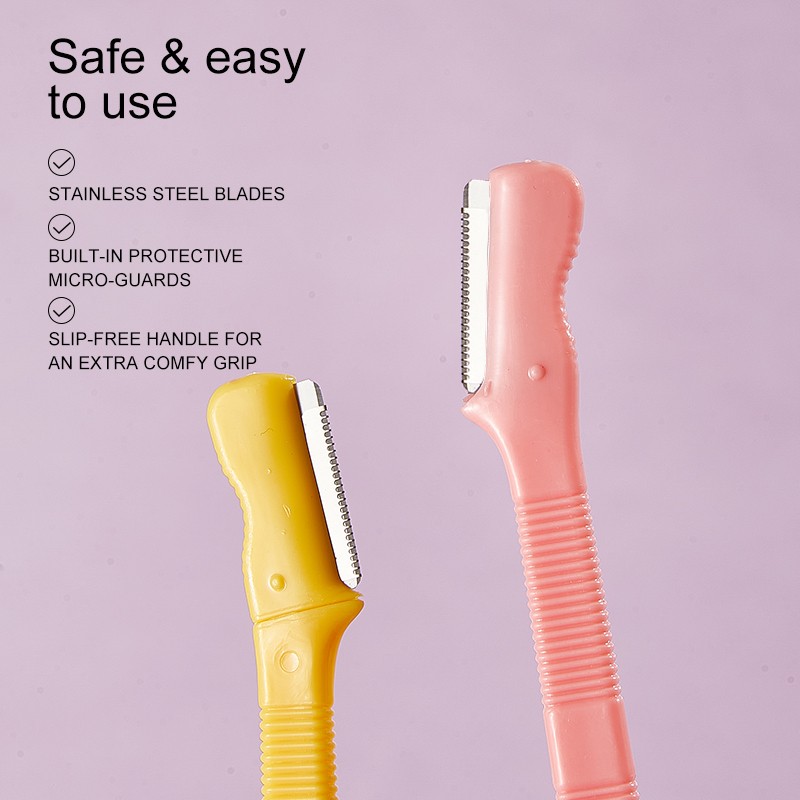 LMLTOP 6pcs Stainless Steel Macro Protective Net Blade Sharp Facial Hair Removal Eyebrow Razors Trimmer Set UU04 Shaving Razor LMLTOP 6pcs Stainless Steel Macro Protective Net Blade Sharp Facial Hair Removal Eyebrow Razors Trimmer Set UU04 Shaving Razor
