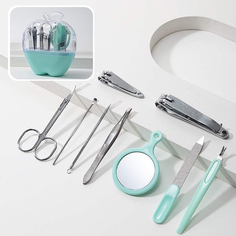 Lameila Popular Gift 9Pcs/Set Manicure Set Professional Stainless Steel for Nail Care Tool F0130 Lameila Popular Gift 9Pcs/Set Manicure Set Professional Stainless Steel for Nail Care Tool F0130