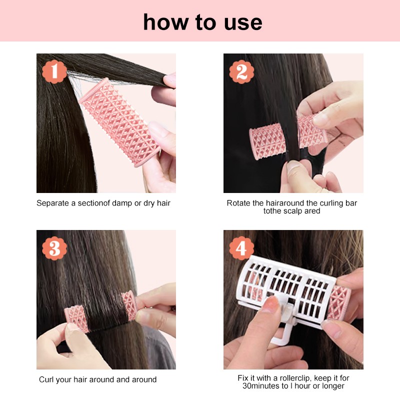 LMLTOP 3PCS High quality plastic hair roller wholesale cosmetic hair curler tools for daily use C016 LMLTOP 3PCS High quality plastic hair roller wholesale cosmetic hair curler tools for daily use C016