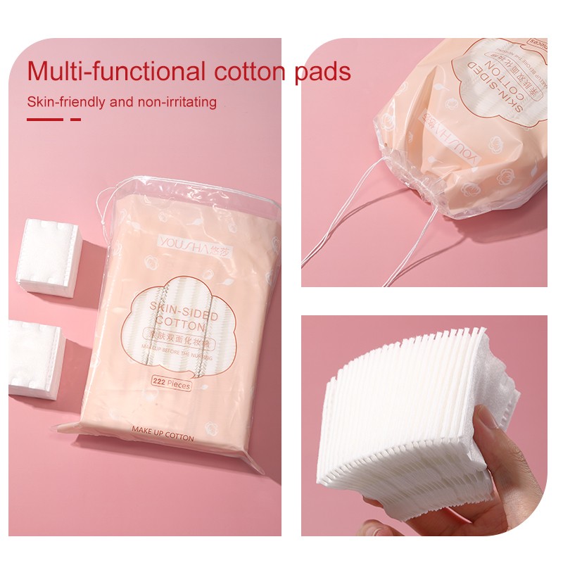 Yousha 222pcs Disposable Double Useful Side Pads Cosmetic Makeup Remover Cotton Pads Cosmetic Square Cotton YV029 Yousha 222pcs Disposable Double Useful Side Pads Cosmetic Makeup Remover Cotton Pads Cosmetic Square Cotton YV029