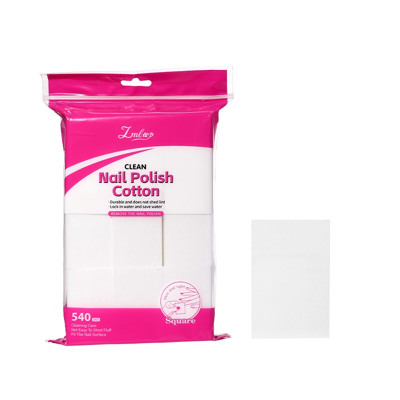 540PCS Nail Polish Pads Disposable Nail Wipes Acetone-Safe Pads Soft Absorbent Lint-Free for Fingernail Toenail Z111