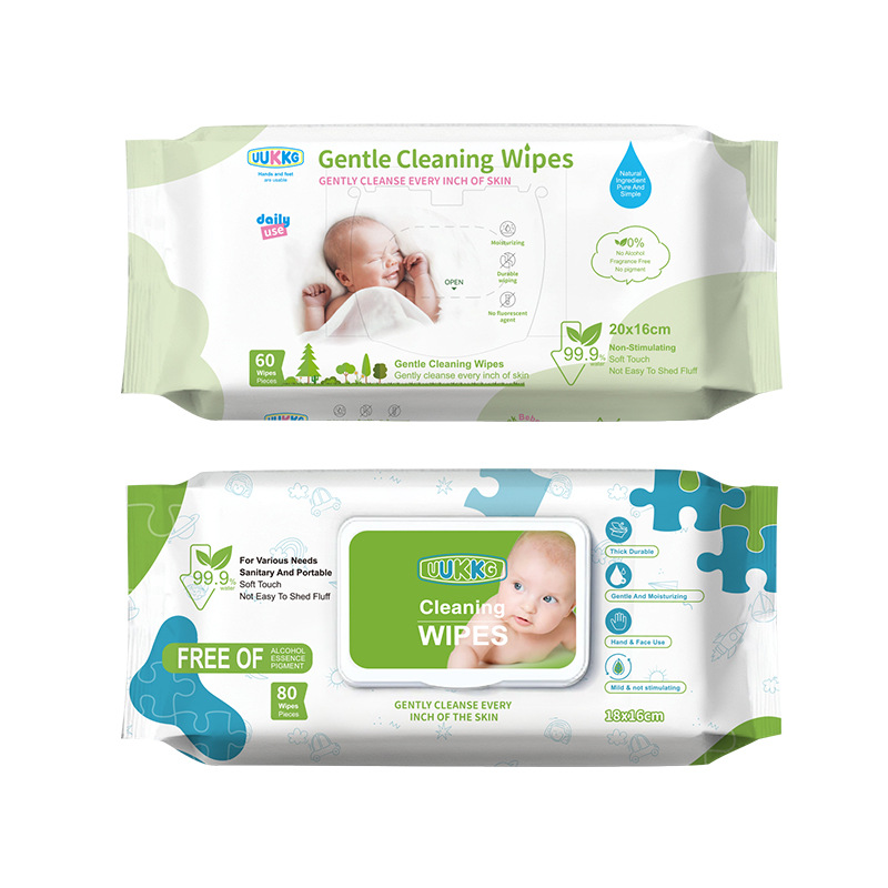 UUKKG Disposable Facial Nail Cleaning Wet Wipes for Adults and Babies Soft Baby Wipes for Makeup Removal OEM Soft Wet Paper UU08/UU09