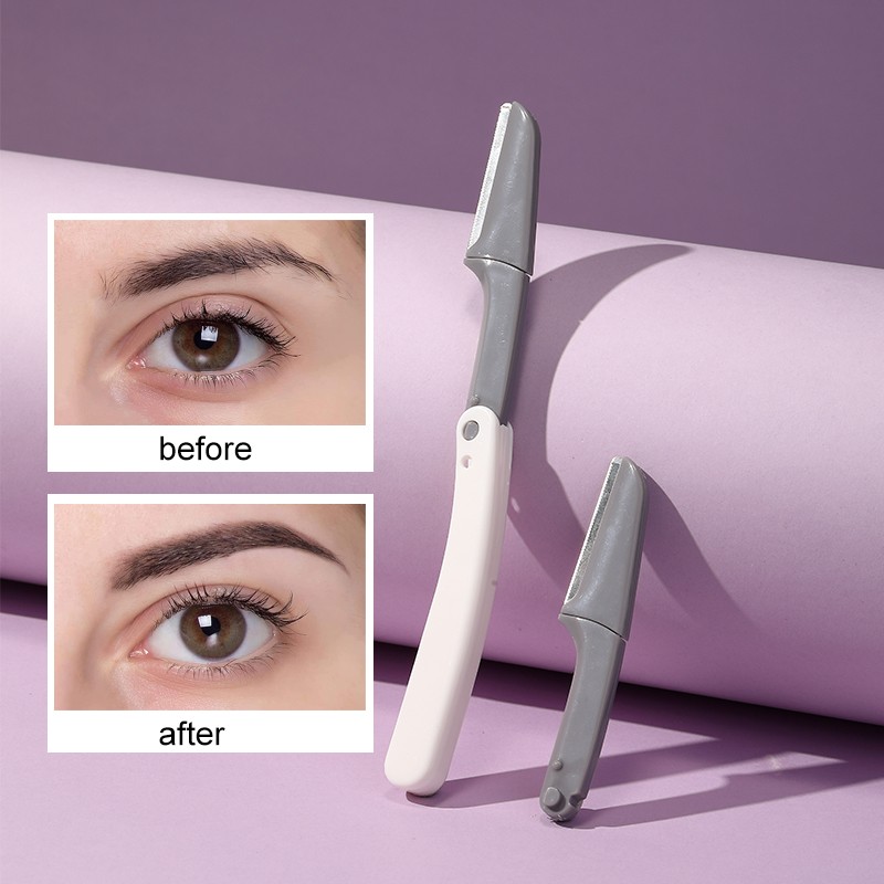 Micro-Distance Protective Net Folding Eyebrow Trimmer JJF05 Stainless Steel Face Eyebrow Scraping Knife Replaceable Blade Head Razor Micro-Distance Protective Net Folding Eyebrow Trimmer JJF05 Stainless Steel Face Eyebrow Scraping Knife Replaceable Blade Head Razor
