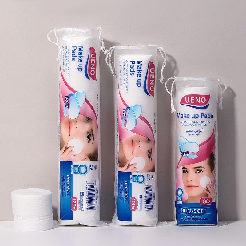 Oem/Odm Factory 100% Cotton Environmental Remove Makeup Round Nail Cleaning Pad Disposable Cosmetic Cotton Pads for Face SY491/SY492/SY493