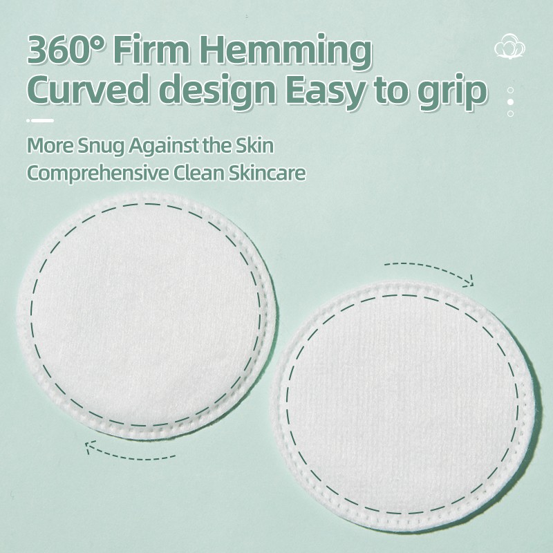 RCA 80PCS Thick Round Cotton Double-Sided Makeup Remover Cotton High Absorbent Water Face Nail Lip Sandwich Cotton Pads V09 RCA 80PCS Thick Round Cotton Double-Sided Makeup Remover Cotton High Absorbent Water Face Nail Lip Sandwich Cotton Pads V09