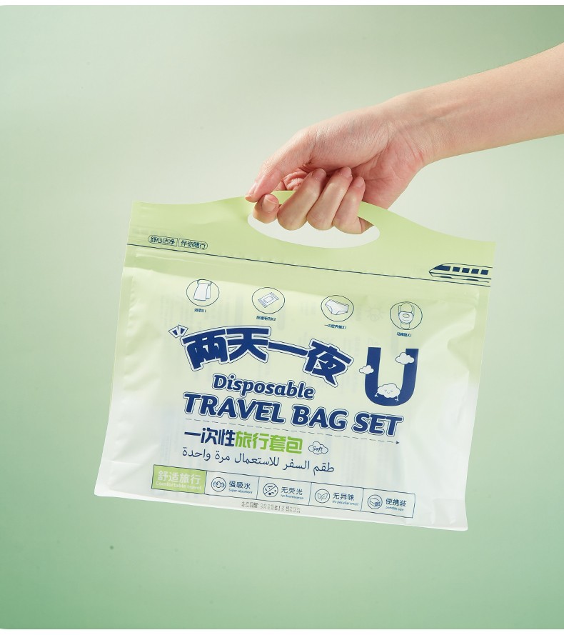 5in1 Disposable Travel Essential Kit No fluorescent agent Compressed Face Towel Bath Towel Women Underwear for Hotel Salon Use SY795