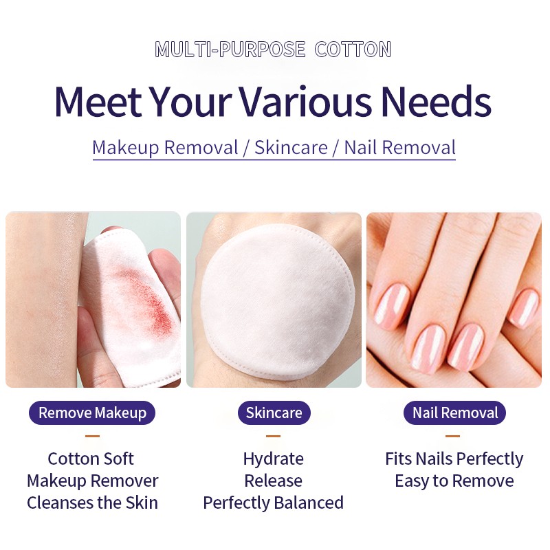 UENO Double Sides Makeup Cotton Pads Multi-Purpose Skin Care Cotton Pad for Face V10 Cosmetic Makeup Remover Round V10 UENO Double Sides Makeup Cotton Pads Multi-Purpose Skin Care Cotton Pad for Face V10 Cosmetic Makeup Remover Round V10