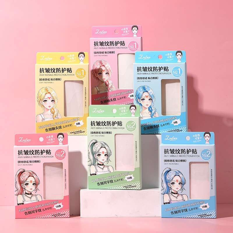 New Anti Wrinkle Face Lifting Patches Tapes Kit PE Skin-Friendly Breathable Firming Facial Lift Skin Care Forehead Strips Y023