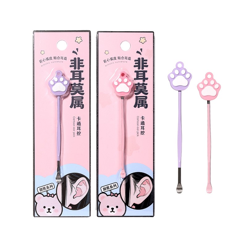LMLTOP Stainless Steel Ear Curette Reusable Ear Cleaner Wax Removal Grooming Safe Gentle Ear Spoon Ear Cleaning Tool Kit TX03 TX04