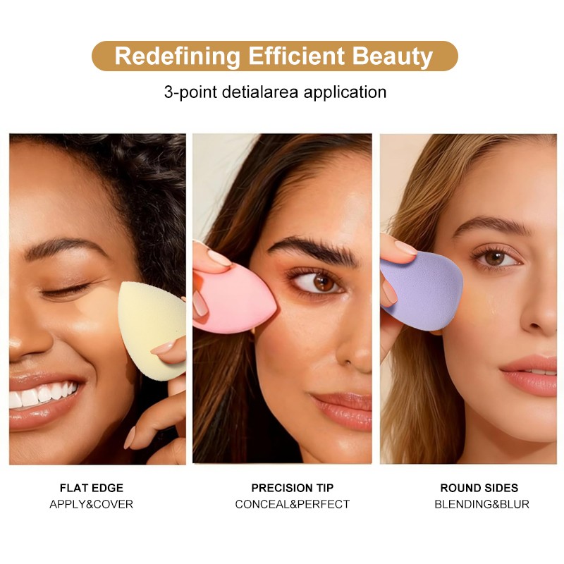 LMLTOP Candy Color Series Air Cushion Makeup Puff Water-Drop Shaped Beauty Sponge Egg With Storage Case Facial Tool CXT049 LMLTOP Candy Color Series Air Cushion Makeup Puff Water-Drop Shaped Beauty Sponge Egg With Storage Case Facial Tool CXT049