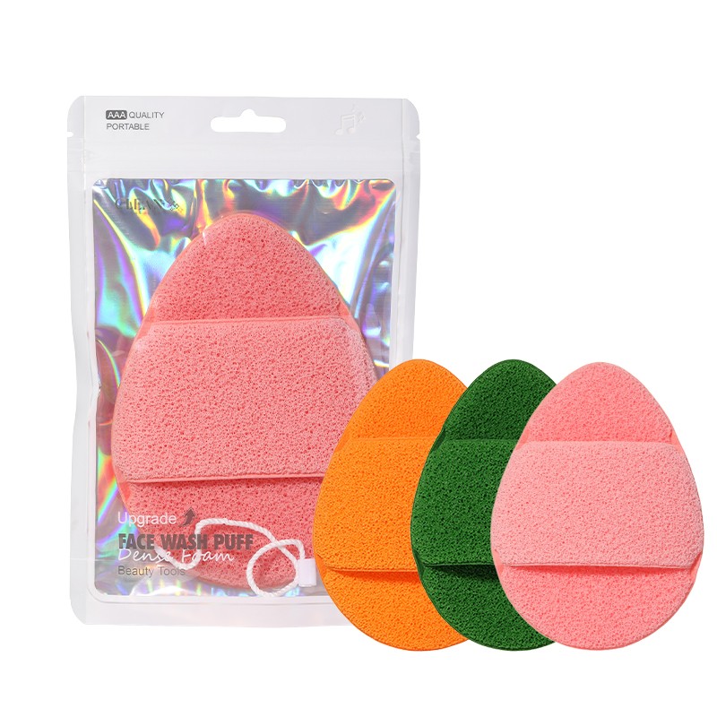 Bulk Pack 15cm Honeycomb Texture Face Wash Sponge hydrophilic polyurethane Large Puff for Gentle Exfoliation & Deep Cleansing Y013