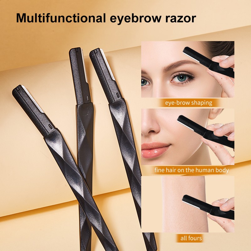 Wholesale Professional Eyebrow razor Kit Stainless Steel Slanted Tip Hair Face Remover Eyebrow Shaving Trimmer & Knife Set US23 Wholesale Professional Eyebrow razor Kit Stainless Steel Slanted Tip Hair Face Remover Eyebrow Shaving Trimmer & Knife Set US23