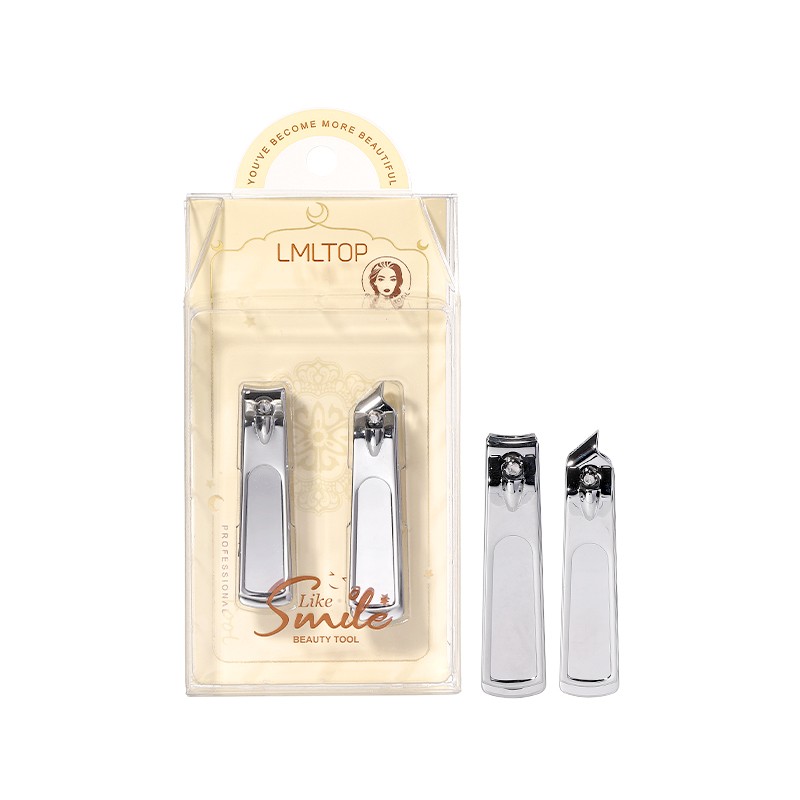 Wholesale Stainless Steel Flat & Oblique Nail Clipper Set Professional Toenail Clipper Trimmer Manicure Pedicure Kit US21
