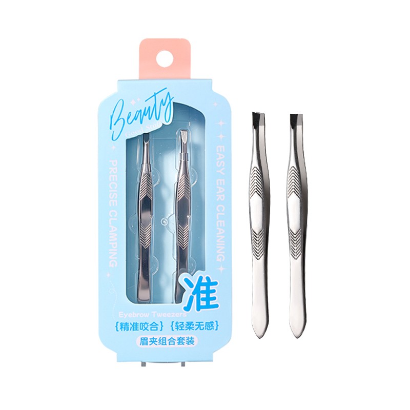 Wholesale Stainless Steel Makeup Fiber Tip Lash Tweezers Volume Lash Tweezers 90 Degree Tweezers for Eyelash Extension JJF45