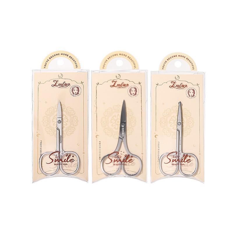High Quality Portable Multi-functional Eyebrow Scissors Beauty Cuticle Stainless Steel Manicure Finger Nail Barber Scissor US36