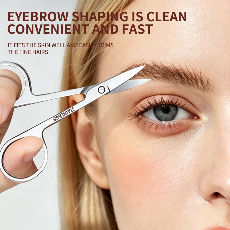 High Quality Portable Multi-functional Eyebrow Scissors Beauty Cuticle Stainless Steel Manicure Finger Nail Barber Scissor US36 High Quality Portable Multi-functional Eyebrow Scissors Beauty Cuticle Stainless Steel Manicure Finger Nail Barber Scissor US36