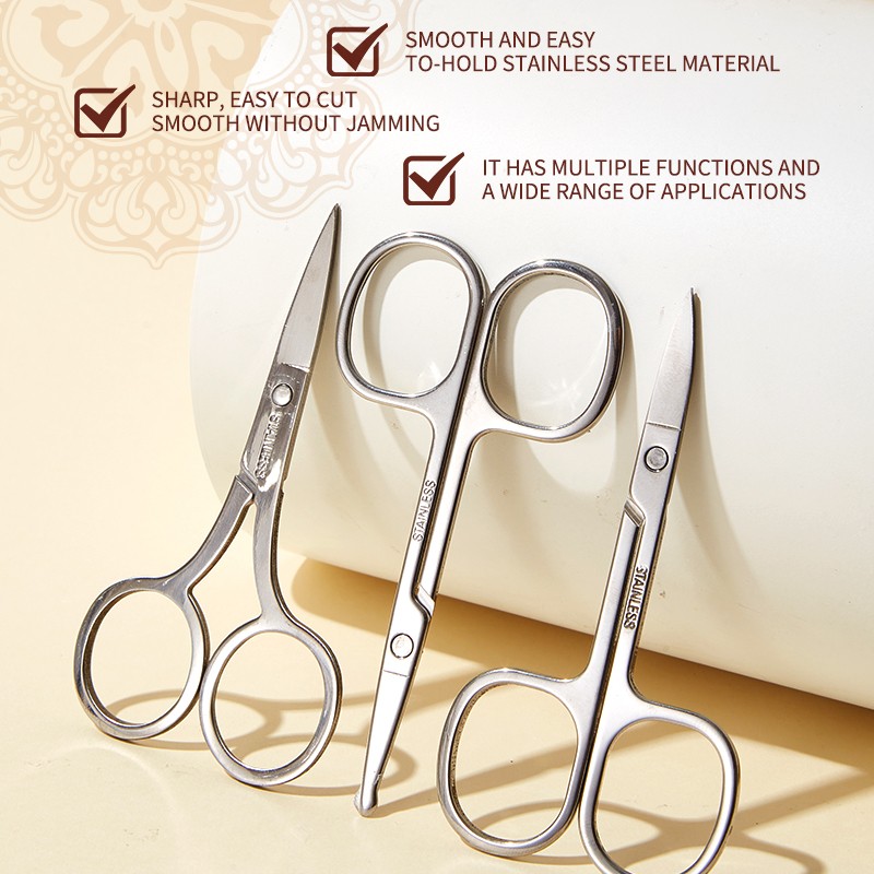 High Quality Portable Multi-functional Eyebrow Scissors Beauty Cuticle Stainless Steel Manicure Finger Nail Barber Scissor US36 High Quality Portable Multi-functional Eyebrow Scissors Beauty Cuticle Stainless Steel Manicure Finger Nail Barber Scissor US36