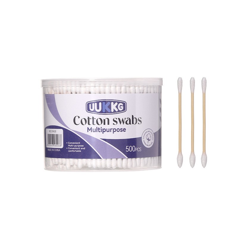 LMLTOP SY630 SY631 100% Natural and Environmentally Friendly Cotton Swab Biodegradable Bamboo Two Head Original Cotton Swabs