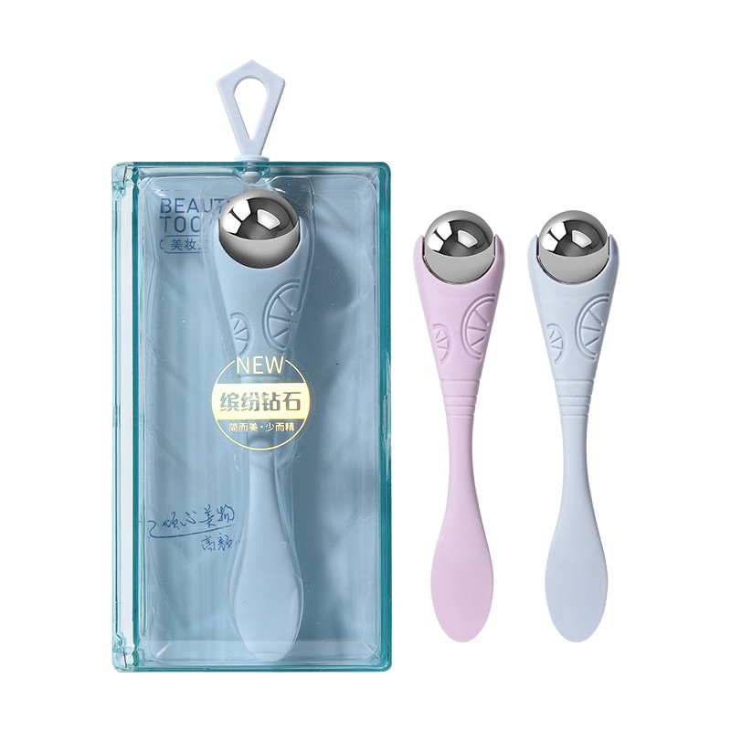 LMLTOP Wholesale Hot Cool Use Anti-Aging Face Ice Eye Facial Roller Massager SY548 Steel Roller Round Ball Plastic Eye Massage SY548