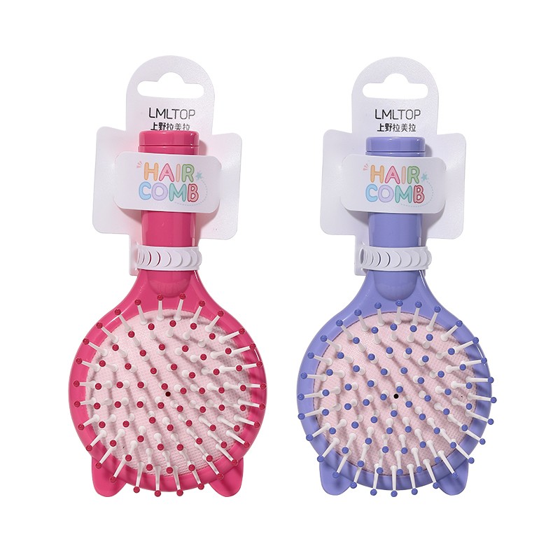 LMLTOP Mini Wet/Dry Travel Hair Comb SY773 Cute Airbag Massage Comb for Home Use with Custom Logo All Hair Type Brush sy773