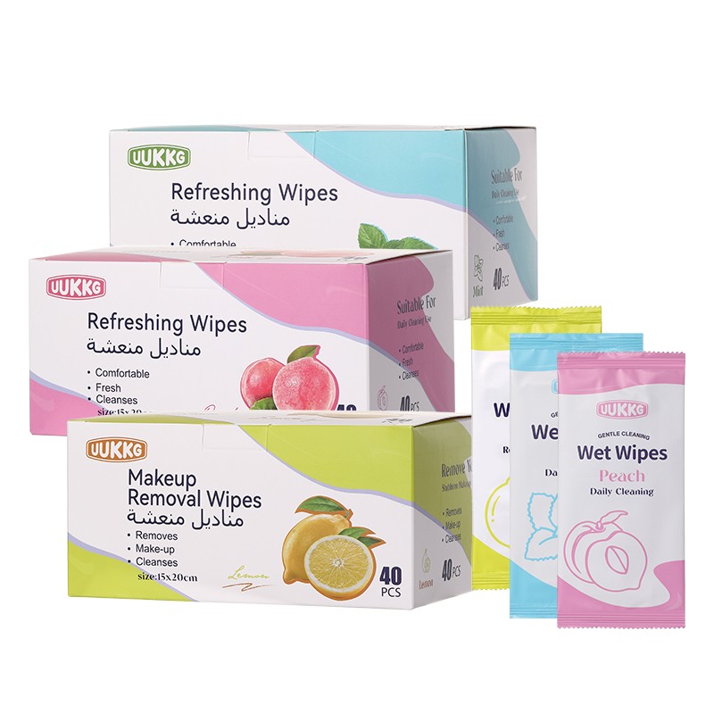Travel-Size Wet Wipes Gentle Leak-Proof Lavender/Rose Disposable Feminine Cleaning Wipes for Daily Life On-the-Go Home Use UU13
