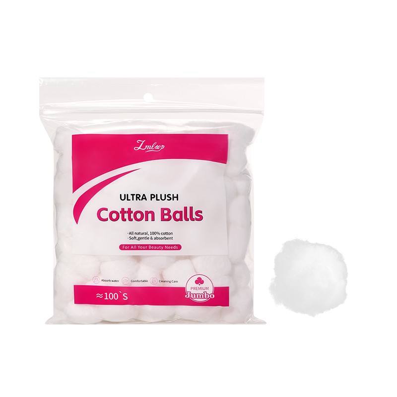 Premium 100% Pure Cotton Balls wholesale Non-fluorescent Skin-friendly cotton pads for Beauty Facial Cleansing Daily Use SY694 sy695