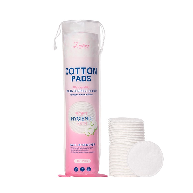 Wholesale 100 Count Disposable Facial Cleansing 3 Layer High Quality Cotton Pads for Makeup Remover Skin Care Cosmetic SY596