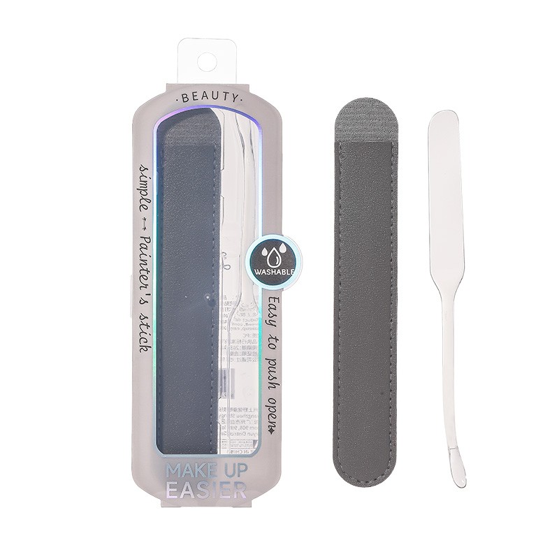LMLTOP Double-Head Foundation Mixing Stick JJF12 PC Clear Mixing Stick Foundation Spatula Stirring Scraper Blending For Makeup