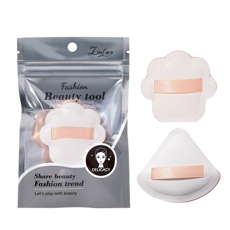 LMLTOP High Density Powder Puff JJF35/38 Dry and Wet beauty Marshmallow Makeup Air Cushion with PU Leather Back Sponge Material