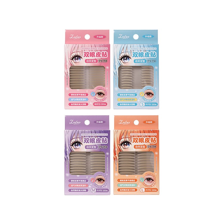 Natural Sticky Waterproof Lace Double Eyelid Tape Clear Stripe Big Eyes Invisible Double Eyelid Stickers Eye Lift Makeup Tool Y033