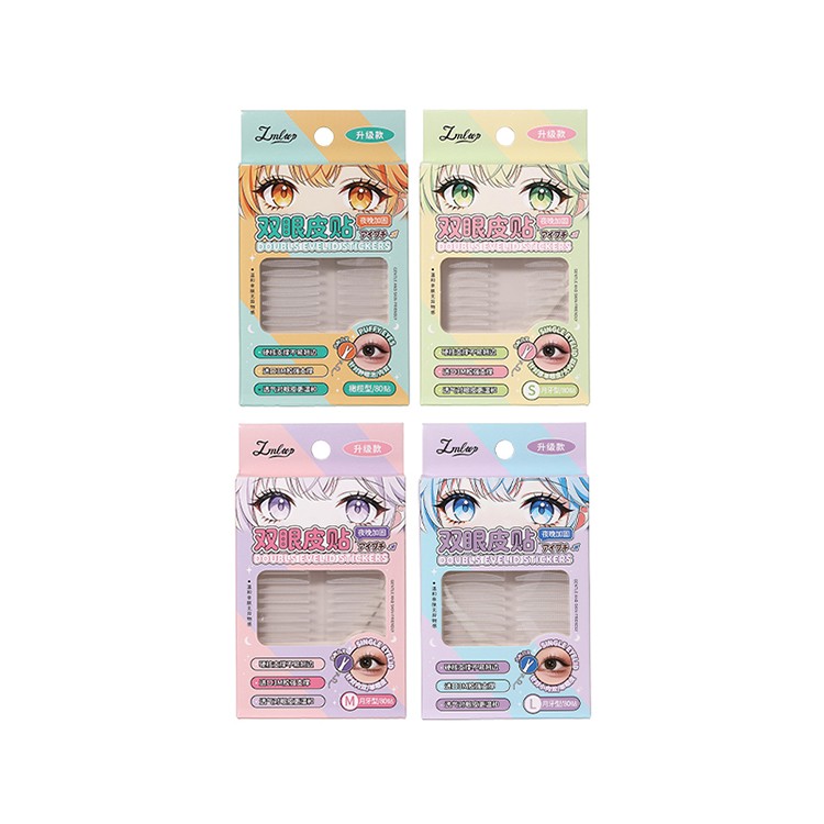 Natural Sticky Waterproof Lace Double Eyelid Tape Clear Stripe Big Eyes Invisible Double Eyelid Stickers Eye Lift Makeup Tool Y034