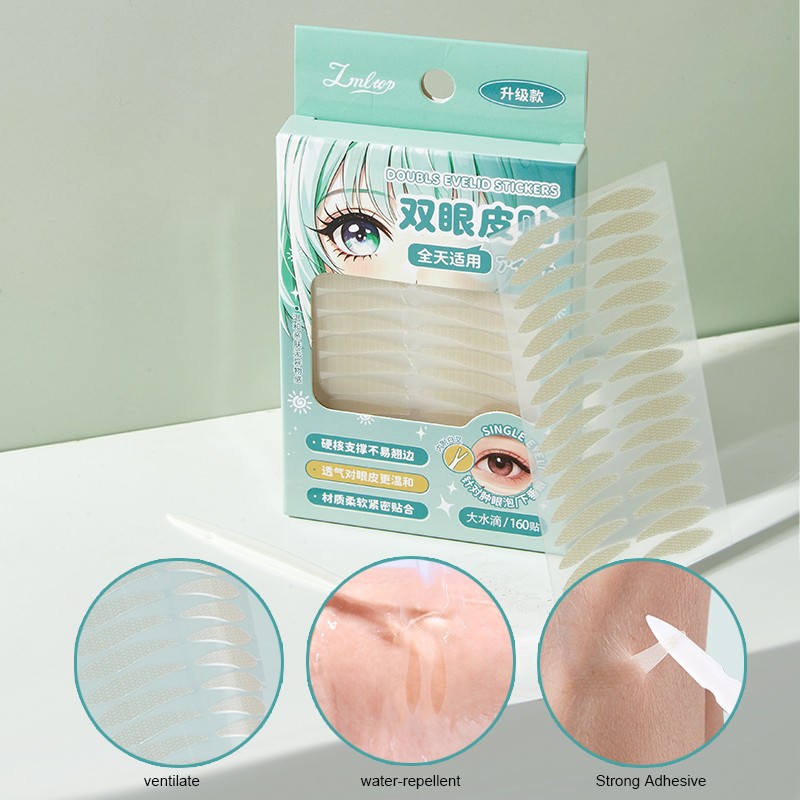 Natural Sticky Waterproof Lace Double Eyelid Tape Clear Stripe Big Eyes Invisible Double Eyelid Stickers Eye Lift Makeup Tool Y035 Natural Sticky Waterproof Lace Double Eyelid Tape Clear Stripe Big Eyes Invisible Double Eyelid Stickers Eye Lift Makeup Tool Y035