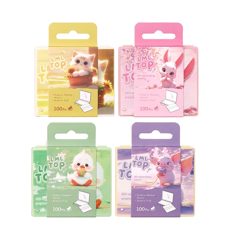 LMLTOP High Quality Smooth Blotting Oil Absorbing Sheets Oil Control Blotting Tissue Makeup Facial Skin Care Paper Y008