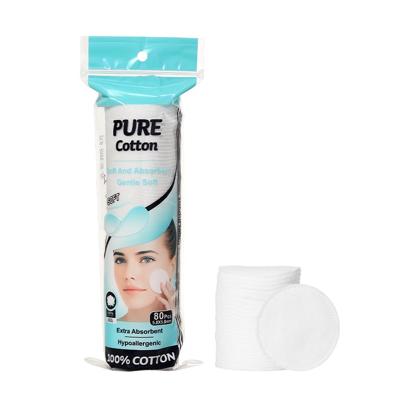 Wholesale Disposable Facial Cleansing 3 Layer High Quality Cotton Pads for Makeup Remover Skin Care Cosmetic V31