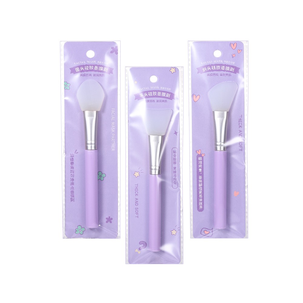 LMLTOP Cosmetics Spatula Eco Friendly Face Masking Brush Silicone Mask Brush High Quality Cream Applicator SY603-5