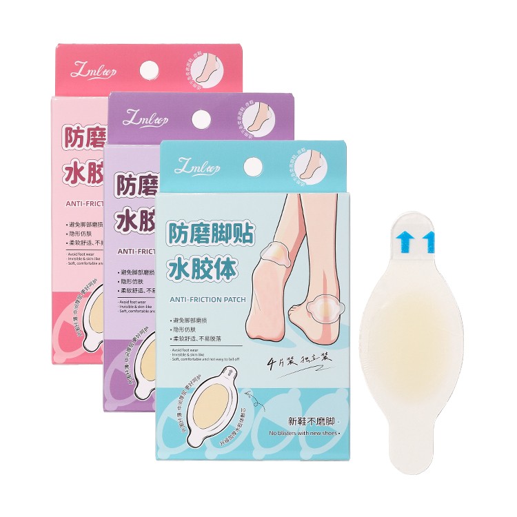 LMLTOP Anti-Friction Hydrocolloid Foot Patches 4 Pieces Invisible Heel Blister Pads For New Shoes High Heels Foot Protection Y025